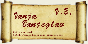 Vanja Banjeglav vizit kartica
